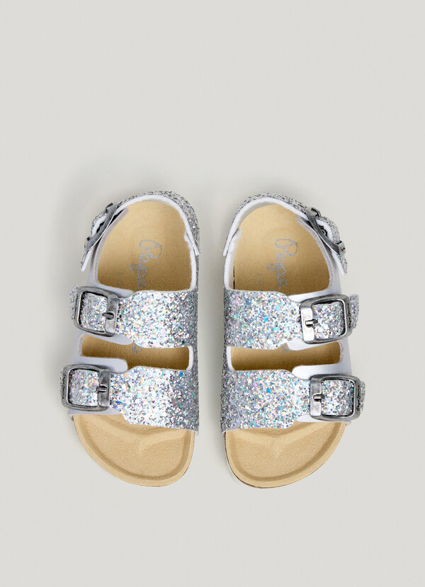SANDALS WITH GLITTER DETAILS