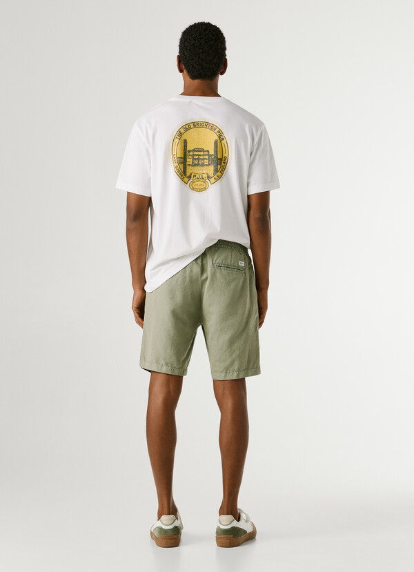RELAXED FIT LINEN SHORTS