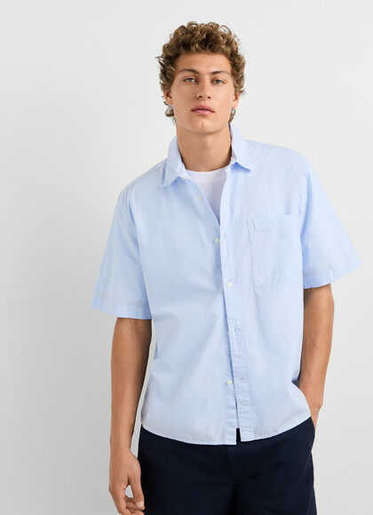 CASUAL FIT POPLIN SHIRT
