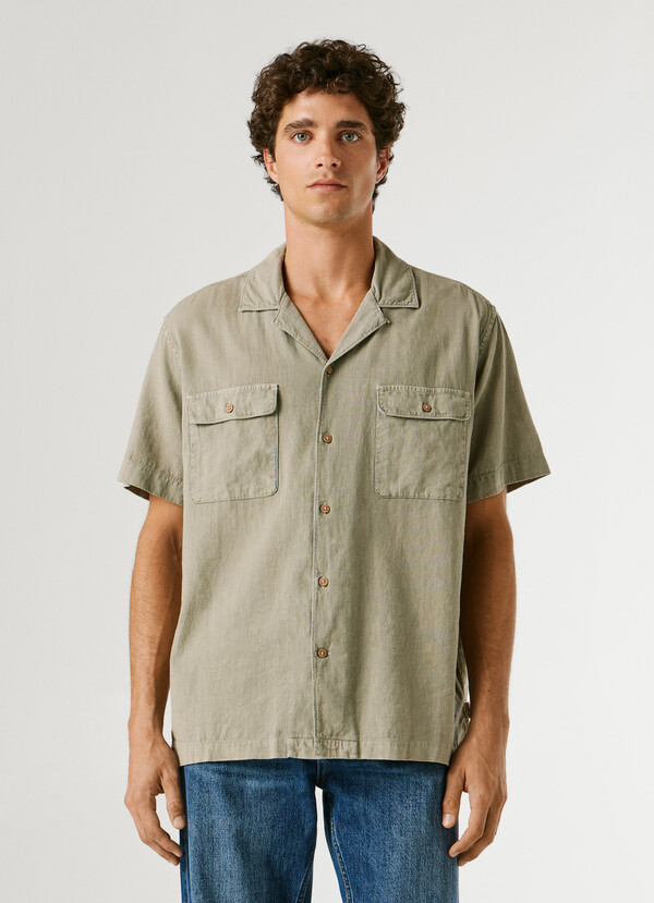 SHIRT WITH CUBAN COLLAR