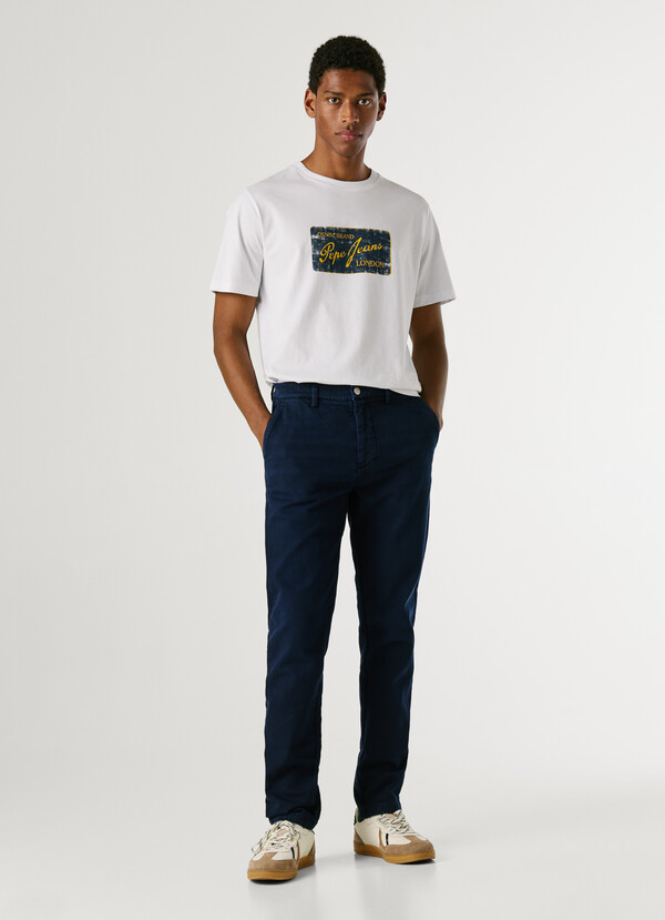 TAPERED FIT CHINO TROUSERS