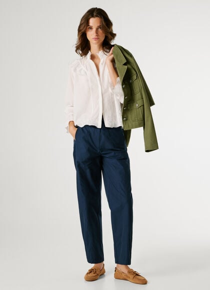 STRAIGHT TROUSERS WITH BELT