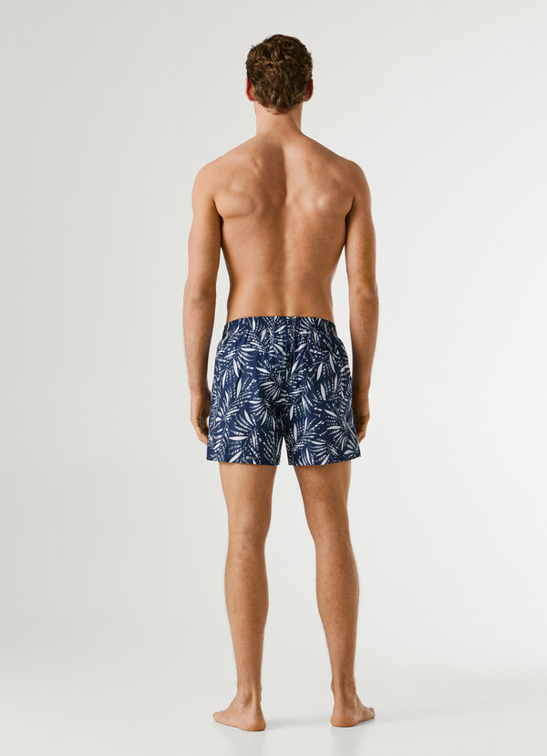 SWIM SHORTS WITH LEAF PRINT