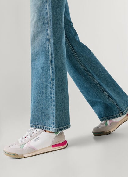 RETRO TRAINERS WITH SUEDE DETAILS - MARVIN