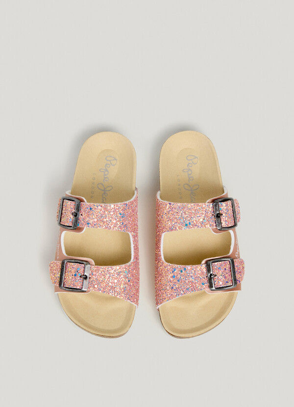 SANDALS WITH GLITTER DETAILS