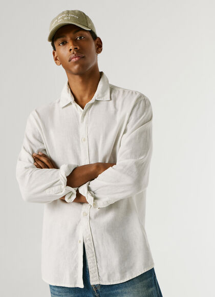 REGULAR FIT GARMENT DYED SHIRT