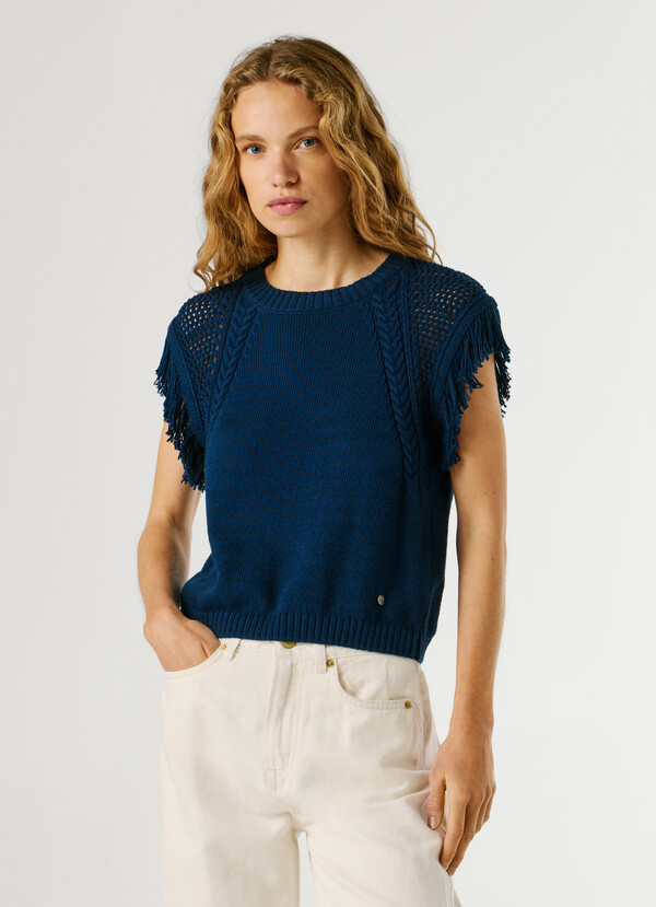 CREW NECK KNIT WAISTCOAT