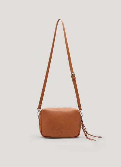 LEATHER EFFECT SHOULDER BAG