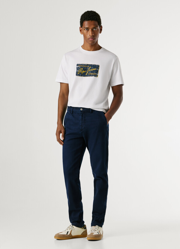 TAPERED FIT CHINO TROUSERS