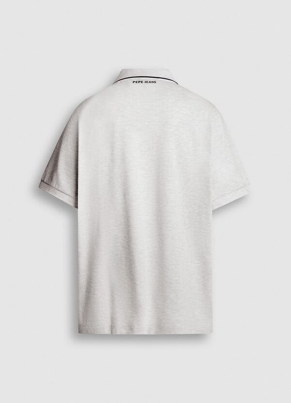 PRINTED LOGO PIQUE POLO SHIRT