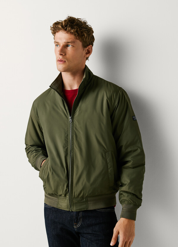 HARRINGTON JACKET WITH HIGH NECK