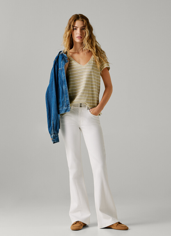VENUS- MID-RISE FLARE FIT JEANS