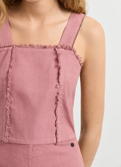 GARMENT DYED MIDI DRESS