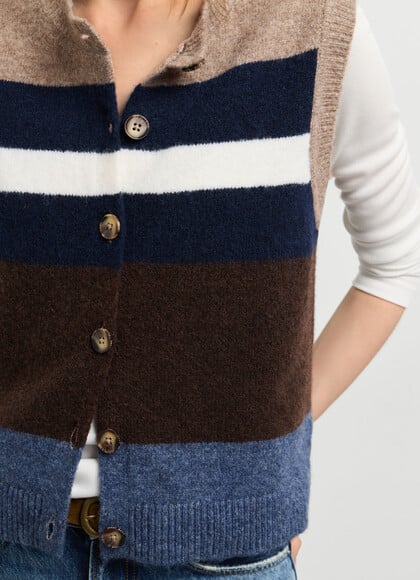 BUTTON-UP KNIT WAISTCOAT