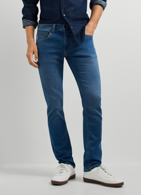 TRACK - SLIM FIT MID-RISE JEANS