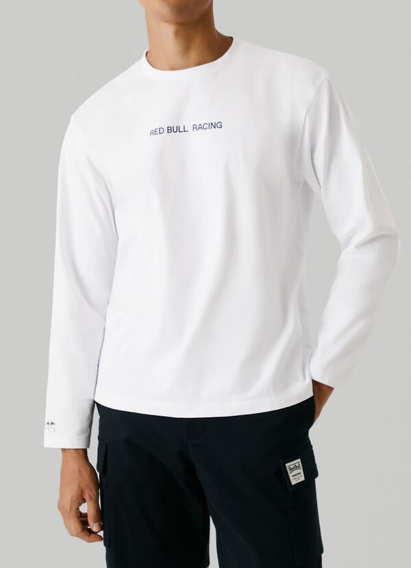LONG-SLEEVED LOGO PRINT T-SHIRT