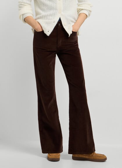 FLARE FIT 5-POCKET TROUSERS