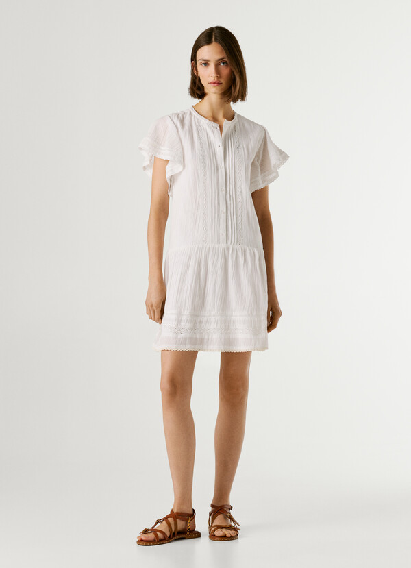 SHORT DRESS WITH LACE