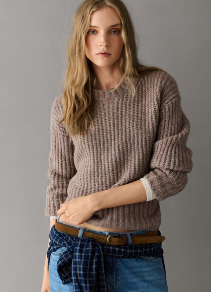 CREW NECK KNIT JUMPER