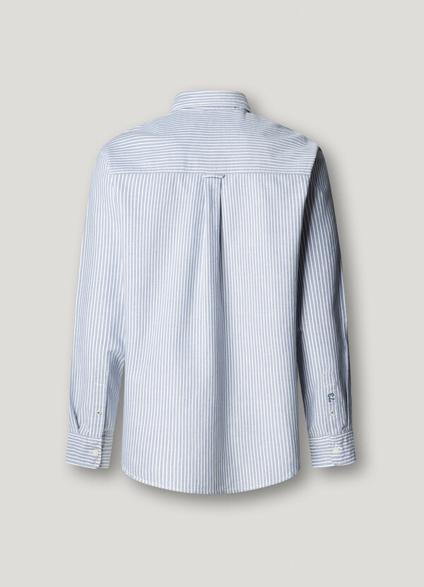 REGULAR FIT STRIPED OXFORD SHIRT