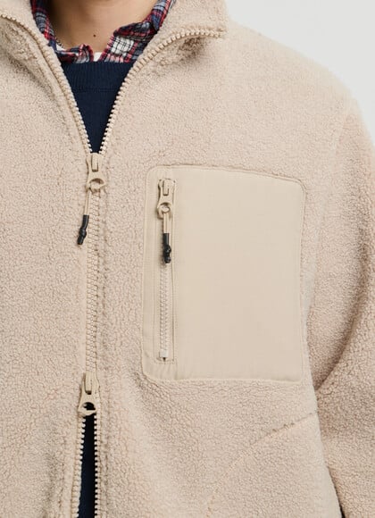 REGULAR FIT BORG JACKET