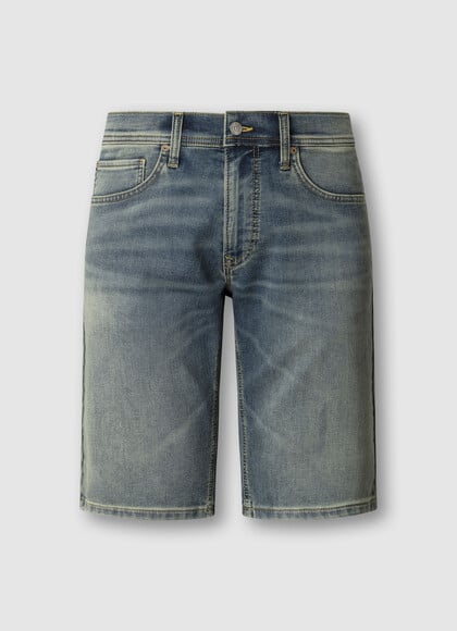 SLIM FIT DENIM BERMUDA SHORTS