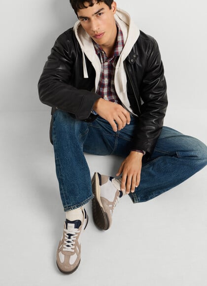 MARVIN - RETRO TRAINERS WITH SUEDE DETAILS