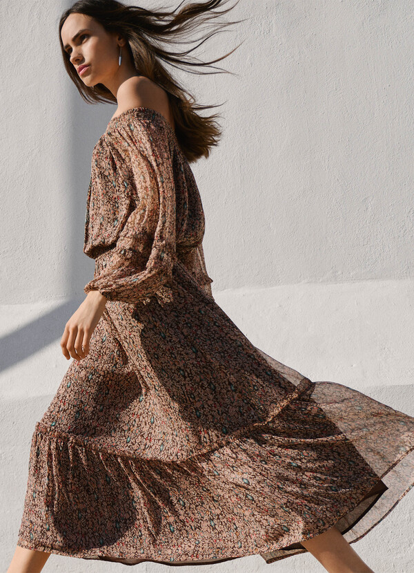 FANTASY PRINT MAXI DRESS