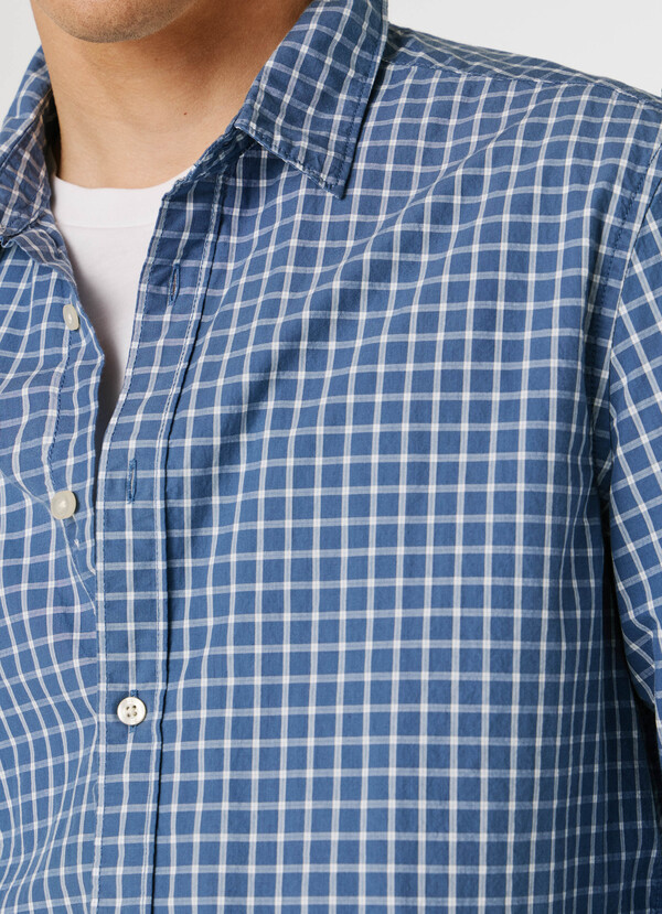 REGULAR FIT CHECKED POPLIN SHIRT
