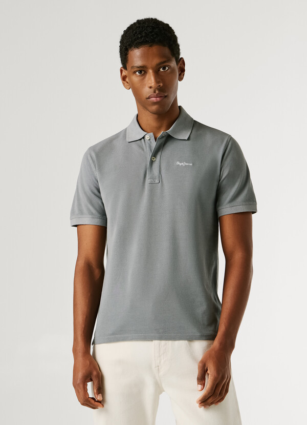 GARMENT DYED PIQUE POLO SHIRT