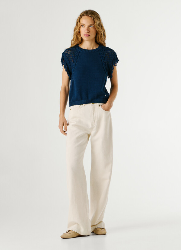 CREW NECK KNIT WAISTCOAT