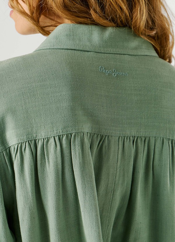 BOMBER JACKET WITH SHIRT COLLAR