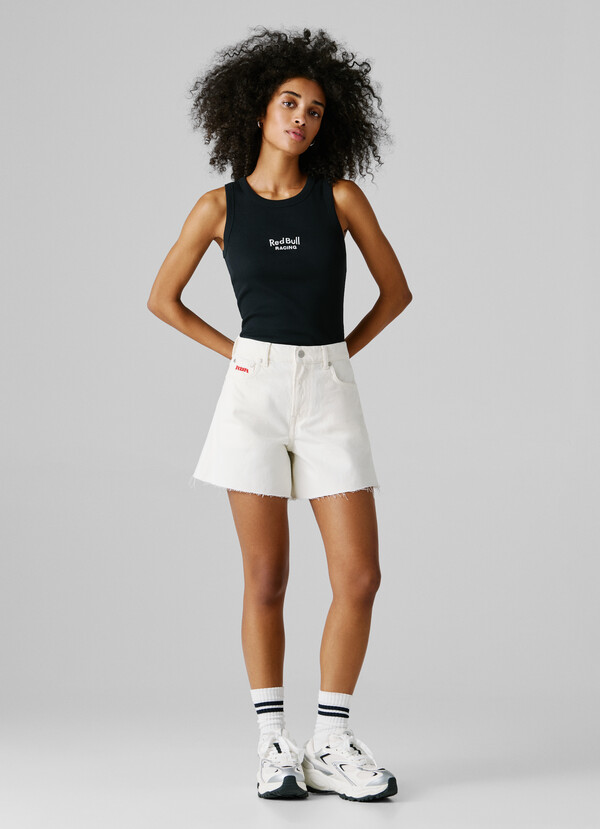 A-LINE DENIM SHORTS