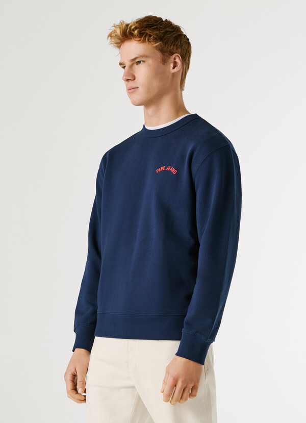 CREW NECK BACK PRINT SWEATSHIRT