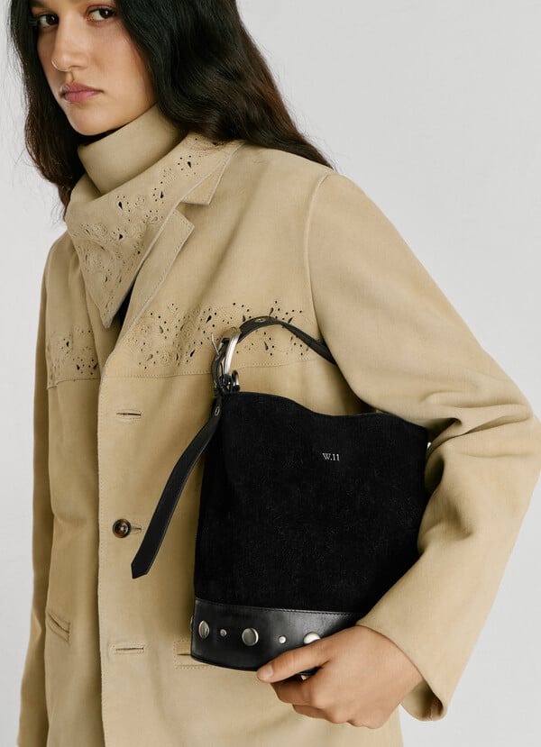 SUEDE BUCKET BAG