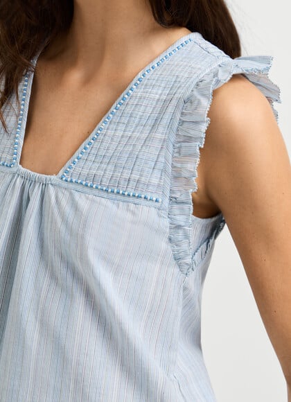 FLUID STRIPED BLOUSE