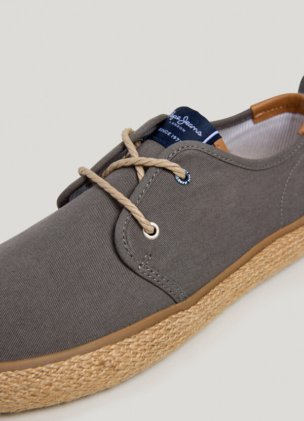 BLUCHER SHOES WITH JUTE DETAILS