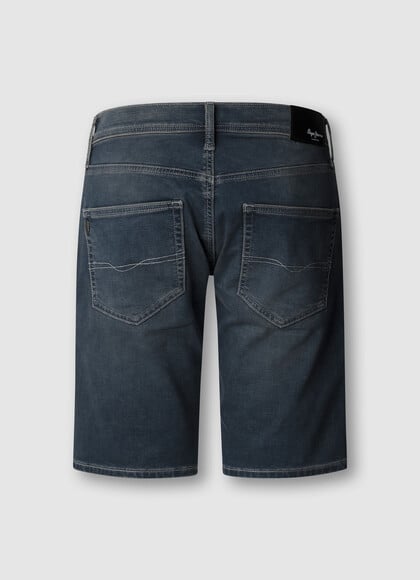 SLIM FIT DENIM BERMUDA SHORTS