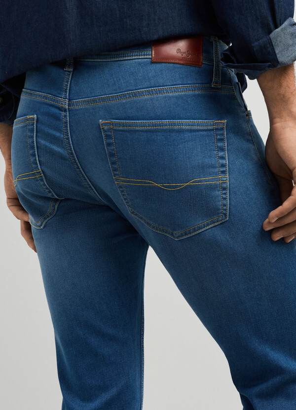 TRACK - SLIM FIT MID-RISE JEANS