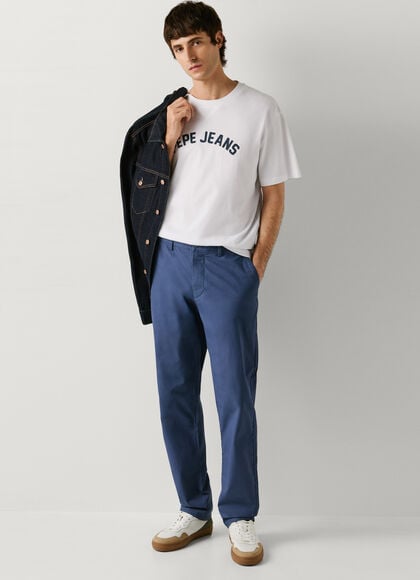 SLIM FIT CHINO TROUSERS
