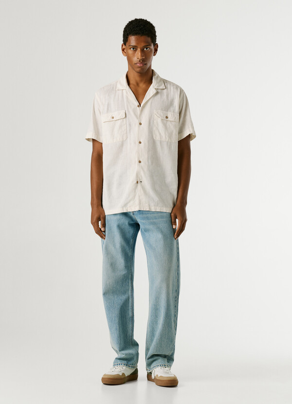 SHIRT WITH CUBAN COLLAR