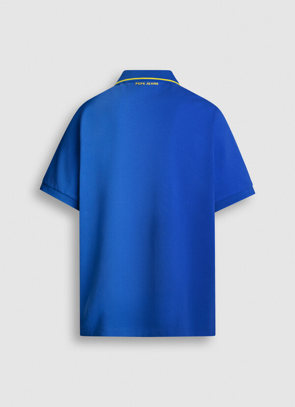 PRINTED LOGO PIQUE POLO SHIRT