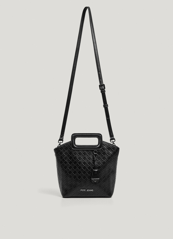 LEATHER EFFECT TOTE BAG