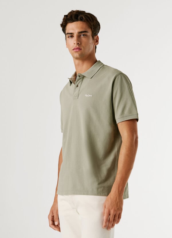 GARMENT DYED PIQUE POLO SHIRT