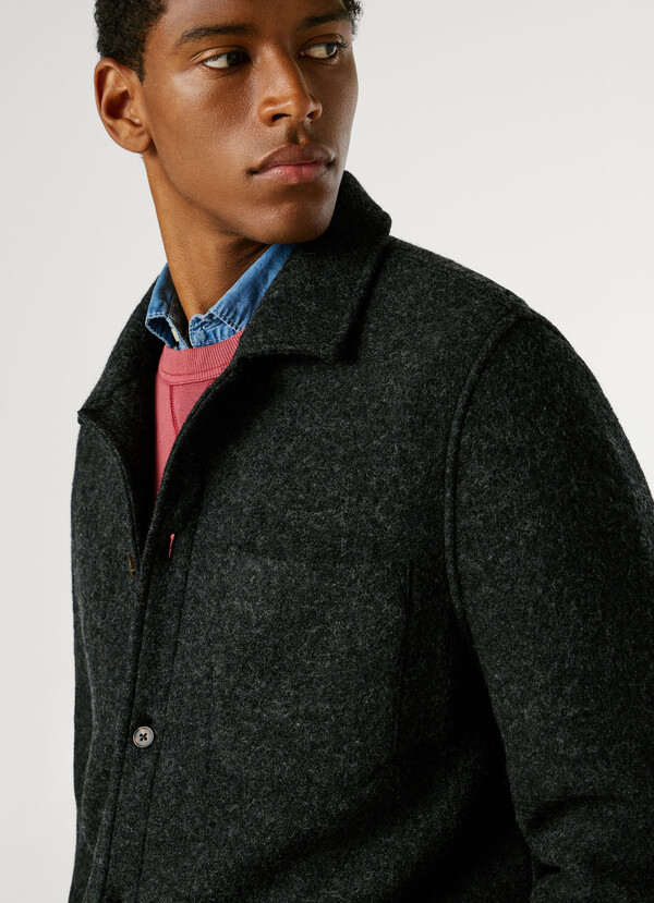 OVERSHIRT IN WOOL BLEND