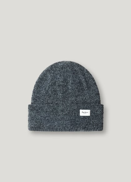 POINTELLE KNIT HAT WITH LOGO
