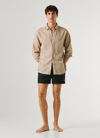 SWIM SHORTS WITH CIRCULAR LOGO