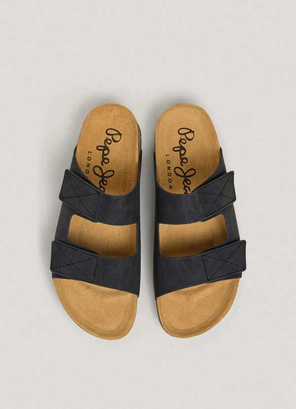 SANDALS WITH DOUBLE VELCRO CLOSURE