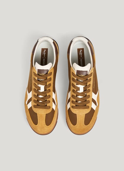 MARVIN - RETRO TRAINERS WITH SUEDE DETAILS
