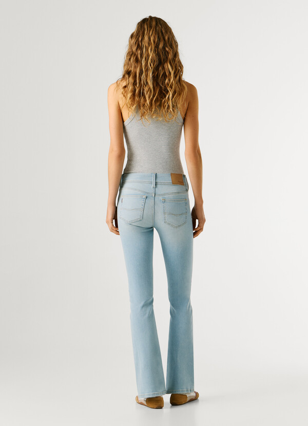 PIMLICO- LOW-RISE FLARE FIT JEANS
